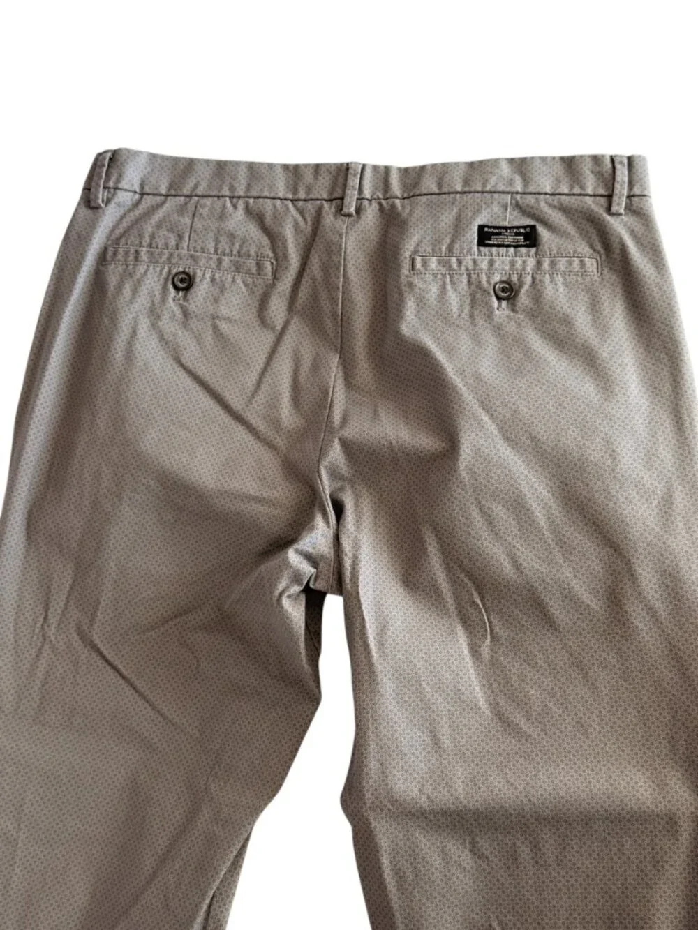 Men's Banana Republic Grey Rosette Patterned Slim-Fit Pants 36 x 30